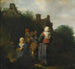 Ein Familie von Bauern versammelt vor einem offenen Feuer - Cornelis Pietersz Bega — Ansicht des Kunstwerks