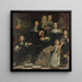 Eine Familie auf der Terrasse eines Landhauses - Hendrick Ten Oever — gerahmtes Bild an der Wand