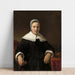 Reproduktion des Gemäldes Eine Frau, die eine Rose hält - Rembrandt van Rijn