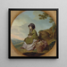 Eine Marktfrau - Henry Walton — gerahmtes Bild an der Wand