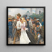 Eine Parade vor der Kirche von Saint Charles - Josef Engelhart — gerahmtes Bild an der Wand