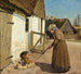 Eine Henne mit ihren Küken - Hans Andersen Brendekilde — Ansicht des Kunstwerks