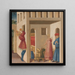 Eine Szene aus der Legende des Heiligen Nikolaus von Bari - Neri di Bicci — gerahmtes Bild an der Wand