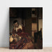 Reproduktion des Gemäldes Eine schlafende Magd - Johannes Vermeer