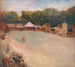 Ein Sommerabend auf dem Jahrmarkt im Hirschpark nördlich von Kopenhagen - Fridolin Johansen — Ansicht des Kunstwerks