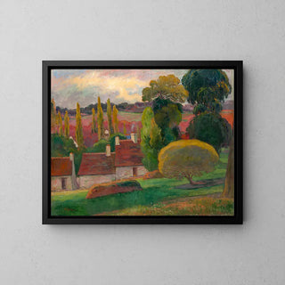 Bauernhof in der Bretagne von Paul Gauguin | Kunstdruck Gemälde Wanddekoration Plakat Kopie
