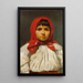Portrait einer jungen Mädchen - Uro Predi — gerahmtes Bild an der Wand