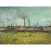 Reproduktion des Gemäldes Usines à Clichy - Vincent van Gogh