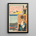 Hyaku Brigade Zweite Eskadron Hatch Moat Schauspieler Ichikawa Danzô VI in Yajirobei - Utagawa Kunisada II — gerahmtes Bild an der Wand