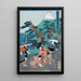 Akt VIII Hochzeitsprozession von Konami - Utagawa Kunisada Toyokuni III — gerahmtes Bild an der Wand