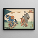 Huit vues figuratives Sugata Hakkei Pl2 - Utagawa Kunisada Toyokuni III — gerahmtes Bild an der Wand