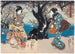 Bewunderung der Pflaumenblüten am Abend - Utagawa Kunisada Toyokuni III — Ansicht des Kunstwerks
