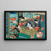 L'Heure du Serpent - Utagawa Kunisada Toyokuni III — gerahmtes Bild an der Wand