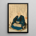 Portrait Gedenkbild von Hiroshige - Utagawa Kunisada Toyokuni III — gerahmtes Bild an der Wand