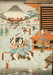 Angriff in der Nacht der Brüder Soga, Soga no Jūrō Sukenari und Koga no Saburō - Utagawa Kunisada Toyokuni III — Ansicht des Kunstwerks