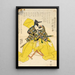 Schauspieler Ichikawa Danjūrō in Kajiwara Genta Kageki - Utagawa Kunisada Toyokuni III — gerahmtes Bild an der Wand