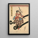 Schauspieler Ichikawa Danjūrō in der Rolle von Matsumaru - Utagawa Kunisada Toyokuni III — gerahmtes Bild an der Wand