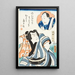 Schauspieler Nakamura Fukusuke I in Hanaregoma no Chūkichi im Stück Futatsu chōchō kuruwa nikki - Utagawa Kunisada Toyokuni III — gerahmtes Bild an der Wand