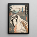Restaurant Futabatei, Schauspieler Ichikawa Shinsha I in Aoi no mae - Utagawa Kunisada Toyokuni III — gerahmtes Bild an der Wand