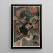 Die Militärmärchen von Han und Chu Fan Kuai von Han - Utagawa Kunisada Toyokuni III — gerahmtes Bild an der Wand
