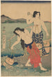 Die Frauen des Salzes - Utagawa Kunisada Toyokuni III — Ansicht des Kunstwerks