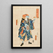 Der Verkäufer von Salbe Ichikawa Danjr IX in Toraya Tkichi - Utagawa Kunisada Toyokuni III — gerahmtes Bild an der Wand