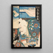 Das Restaurant Uota L'acteur Ichikawa Ebiz V in Tarzaemon - Utagawa Kunisada Toyokuni III — gerahmtes Bild an der Wand