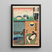 Dreizehnte Brigade Gruppe Nord Banba L'acteur Sawamura Tanosuke III als Lehrling Chkichi - Utagawa Kunisada Toyokuni III — gerahmtes Bild an der Wand