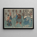 Tanizawa tanomo wakat kihei iwafuji, servante Chiyo - Utagawa Kuniyoshi — gerahmtes Bild an der Wand