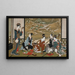 Eine Winterfeier - Utagawa Toyoharu — gerahmtes Bild an der Wand