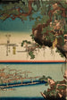 Die große Schlacht der Clans Minamoto und Taira bei Ichinotani im zweiten Monat des dritten Jahres von Juei 1185 - Utagawa Yoshikazu — Ansicht des Kunstwerks