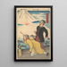 Mont Fuji aus der Serie Berühmte Berge Japans - Utagawa Yoshimori — gerahmtes Bild an der Wand