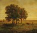 Kühe unter einer Gruppe Eichen in Apremont - Théodore Rousseau — Ansicht des Kunstwerks