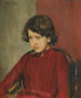 Portrait von Praskovia Anatolievna Mamontova - Valentin Alexandrovich Serov — Ansicht des Kunstwerks