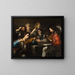 Eine musikalische Feier - Valentin de Boulogne — gerahmtes Bild an der Wand
