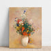 Reproduktion des Gemäldes Blumenvasen (rosa Hintergrund) - Odilon Redon