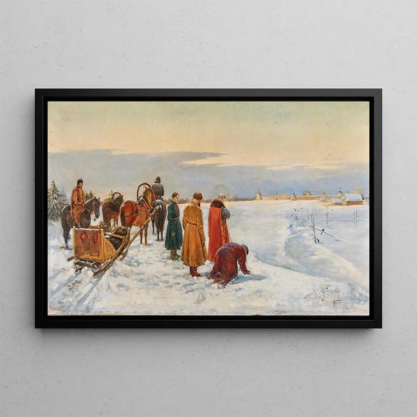 Vasili Ivanovich Pavlov - A Homage to the Monastery on the River Volga.webp