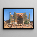 Madrasa Chir-Dor auf dem Platz des Registan in Samarkand - Vasily Vereshchagin — gerahmtes Bild an der Wand