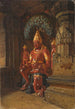 Statue von Vishnu im Tempel von Indra in Ellora - Vasily Vereshchagin — Ansicht des Kunstwerks