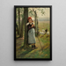 La Petite Gardienne d'oies - Václav Brožík — gerahmtes Bild an der Wand