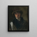 Portrait eines jungen Rabbiners - Václav Brožík — gerahmtes Bild an der Wand