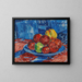 Naturstillleben mit Früchten - Václav Špála — gerahmtes Bild an der Wand