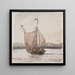 Vedlastad skuta sur le Vnern - Bror Jacob Adelborg — gerahmtes Bild an der Wand