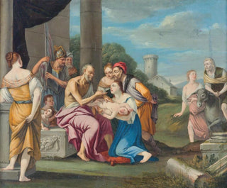 Venetian School - Liriope bringing Narcissus before Tiresias.webp