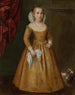 Portrait einer Mädchen mit ihrem Hund - Venezianische Schule — Ansicht des Kunstwerks