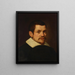 Portrait eines Mannes - Venezianische Schule — gerahmtes Bild an der Wand