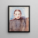 Die alte Frau Anna Richter - Venny Soldan-Brofeldt — gerahmtes Bild an der Wand