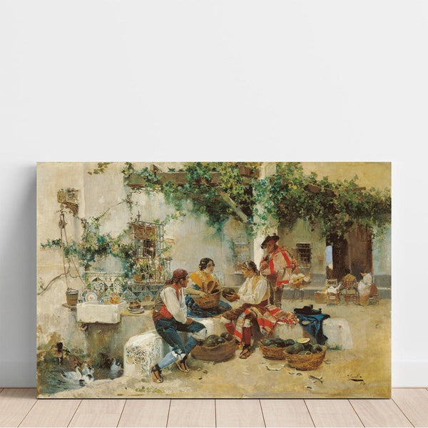 Reproduktion des Gemäldes Verkauf von Melonen - Joaquín Sorolla