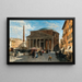 Rom, Blick auf das Pantheon - Veronika Maria Herwegen Manini — gerahmtes Bild an der Wand