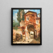 Porte de la ville dans un paysage du sud - Veronika Maria Herwegen Manini — gerahmtes Bild an der Wand